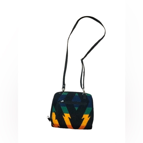 Pendleton Women’s Black and Multicolor Crossbody Bag with pockets - Picture 9 of 10